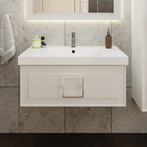 Тумба под раковину La Fenice Cubo 80 белая