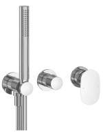 Встраиваемый смеситель для душа и ванны Ravak Spring SG 065.00CR.O2+S хром