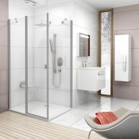 Душевой уголок Ravak Chrome CRV2-100+CPS-90 Transparent, профиль сатин