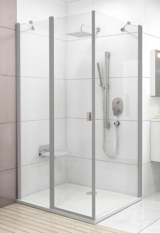 Душевой уголок Ravak Chrome CRV2-100+CPS-90 Transparent, профиль сатин