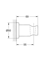 Настенный держатель Grohe Rainshower Rainshower 27074GN0 Настенный держатель Grohe Rainshower Rainshower 27074GN0