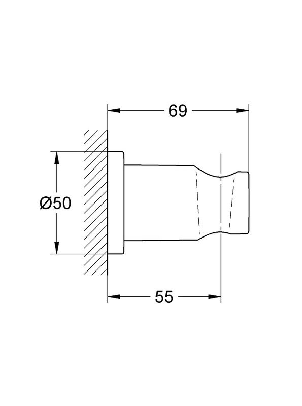 Настенный держатель Grohe Rainshower Rainshower 27074GN0