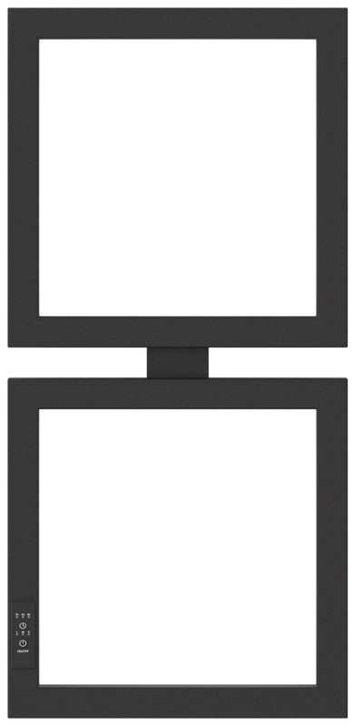 Полотенцесушитель электрический Сунержа Этюд E 15-0844-6030 105x35 см, подключение слева, темный титан муар