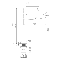 Смеситель для раковины Raglo R20.15.08 белый