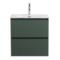 Тумба с раковиной BelBagno Uno 60 подвесная, 2 ящика, матовая еловая