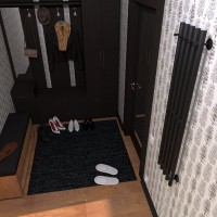 Полотенцесушитель электрический Маргроид Inaro 120х24 R, с крючками, черный матовый