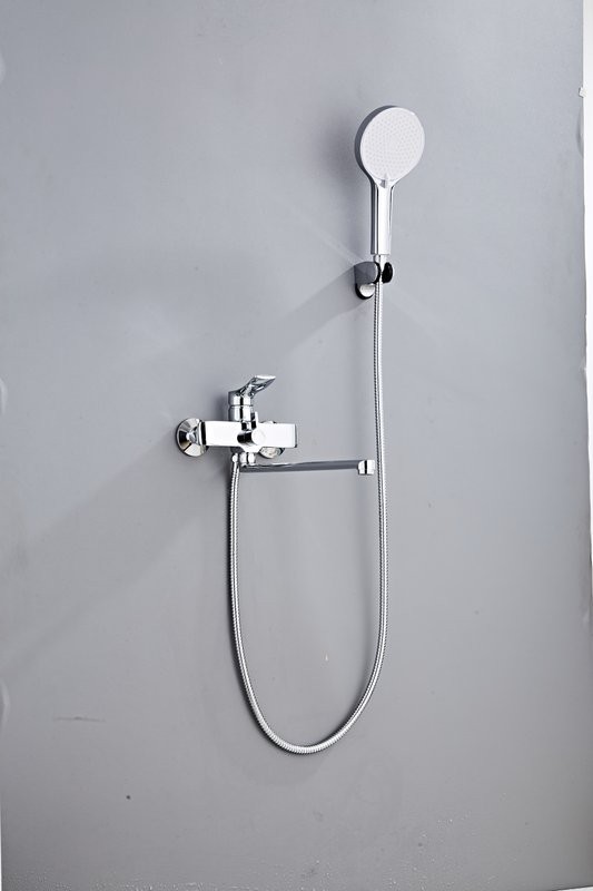 Смеситель с длинным изливом для ванны Haiba HB22553 хром