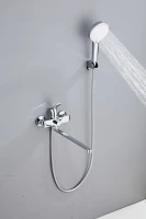Смеситель с длинным изливом для ванны Haiba HB22553 хром Смеситель с длинным изливом для ванны Haiba HB22553 хром
