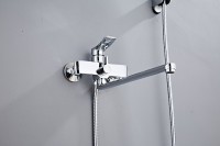 Смеситель с длинным изливом для ванны Haiba HB22553 хром