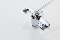 Смеситель с длинным изливом для ванны Haiba HB22553 хром