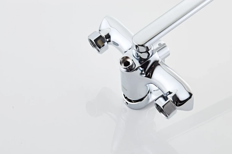 Смеситель с длинным изливом для ванны Haiba HB22553 хром