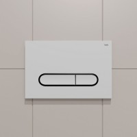 Кнопка смыва IDDIS Unifix UNI01WBi77 001, белая/черный