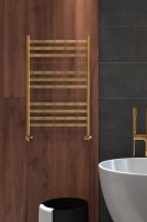 Полотенцесушитель водяной Indigo Slim LSLW80-50GDK3 золотой
