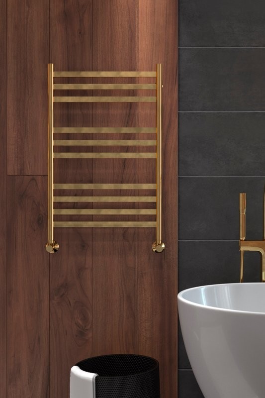 Полотенцесушитель водяной Indigo Slim LSLW80-50GDK3 золотой