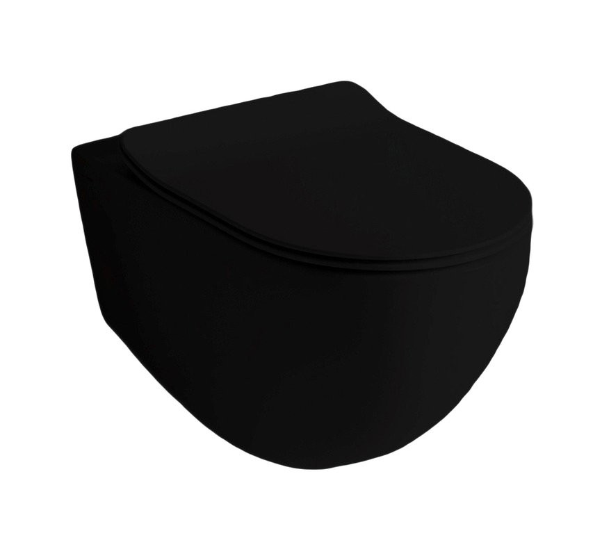Унитаз подвесной ArtCeram File 2.0 Reel с микролифтом, матовый черный