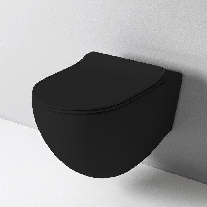 Унитаз подвесной ArtCeram File 2.0 Reel с микролифтом, матовый черный