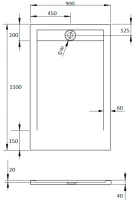 Поддон для душа Radaway Teos F 110x90 white, с сифоном Поддон для душа Radaway Teos F 110x90 white, с сифоном