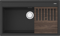 Мойка кухонная Omoikiri Kitagawa 86-LB графит