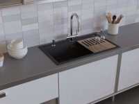 Мойка кухонная Omoikiri Kitagawa 86-LB графит