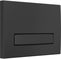Система инсталляции для унитазов Berges Atom Line 410 с кнопкой смыва, черная soft touch
