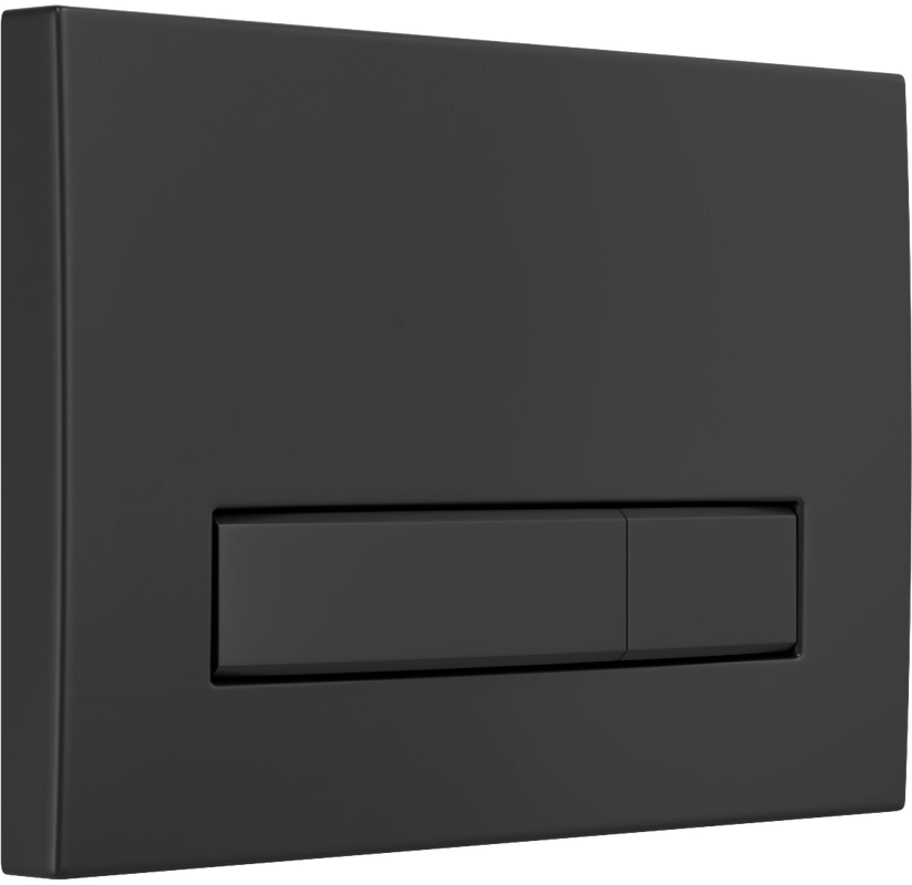 Система инсталляции для унитазов Berges Atom Line 410 с кнопкой смыва, черная soft touch