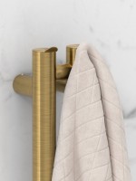 Полотенцесушитель электрический Сунержа Нюанс 4.0 051-0881-1553 150x10 см, подключение справа, скрытое подключение справа, состаренная латунь, I-образный