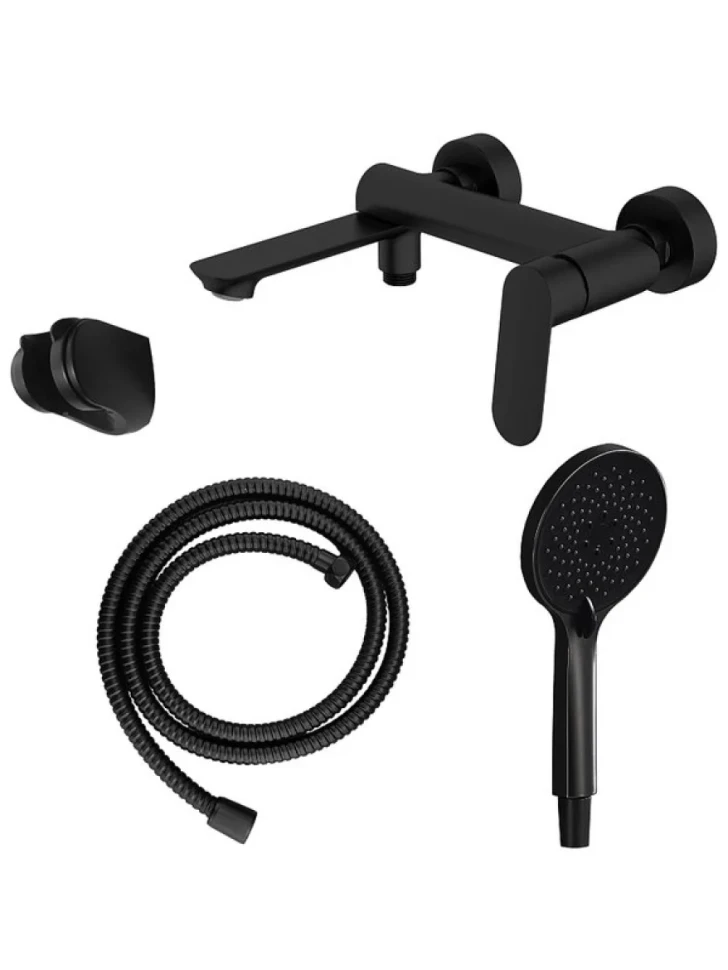 Смеситель для ванны с душем AZARIO Alanti AZ-K3032B черный матовый