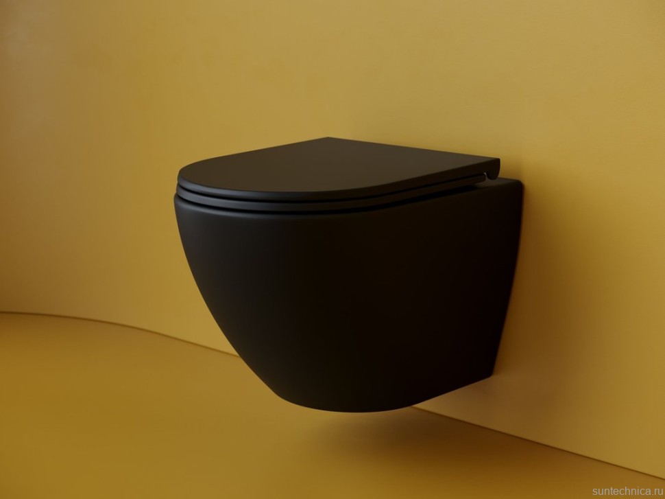 Подвесной унитаз Ceramicanova Metropol безободковый, смыв Торнадо CN4002TMB