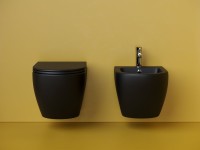 Подвесной унитаз Ceramicanova Metropol безободковый, смыв Торнадо CN4002TMB