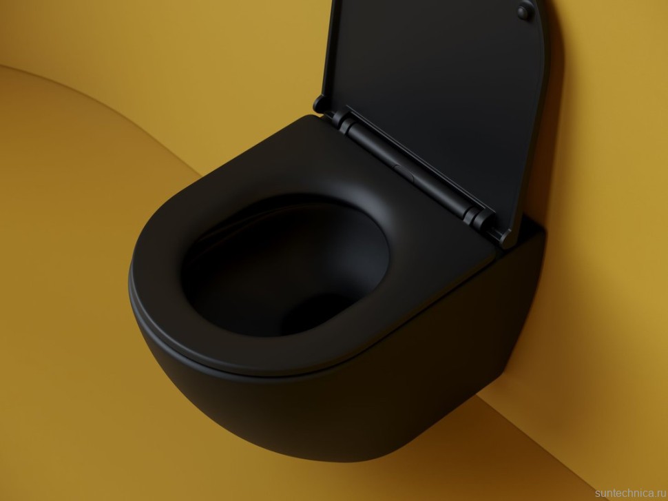 Подвесной унитаз Ceramicanova Metropol безободковый, смыв Торнадо CN4002TMB