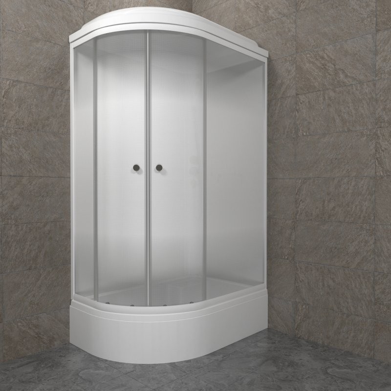 Душевая кабина Triton Коралл Лайт В правая 120х80 см, белая