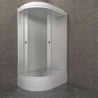 Душевая кабина Triton Коралл Лайт В правая 120х80 см, белая