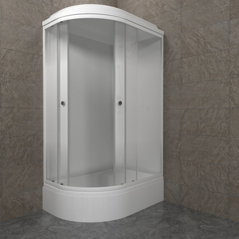 Душевая кабина Triton Коралл Лайт В правая 120х80 см, белая