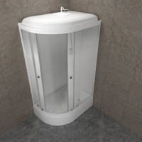 Душевая кабина Triton Коралл Лайт В правая 120х80 см, белая