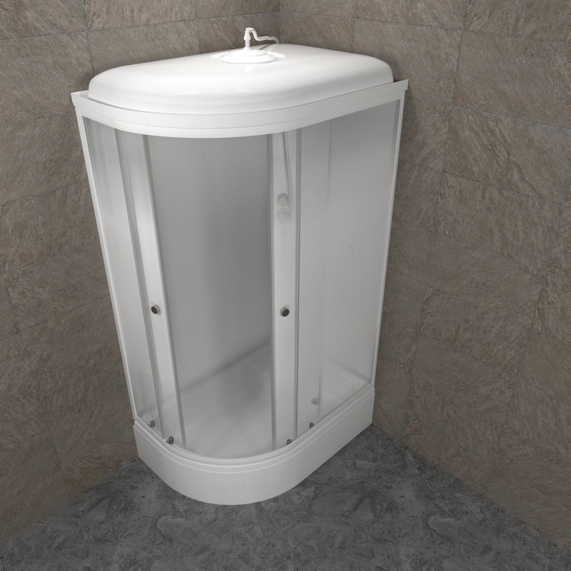 Душевая кабина Triton Коралл Лайт В правая 120х80 см, белая