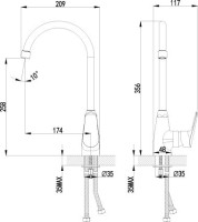 Смеситель для кухни Lemark Partner LM6555C