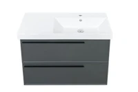 Тумба с раковиной La Fenice Elba Twin 90 подвесная, grigio, раковина Cubo 90 R