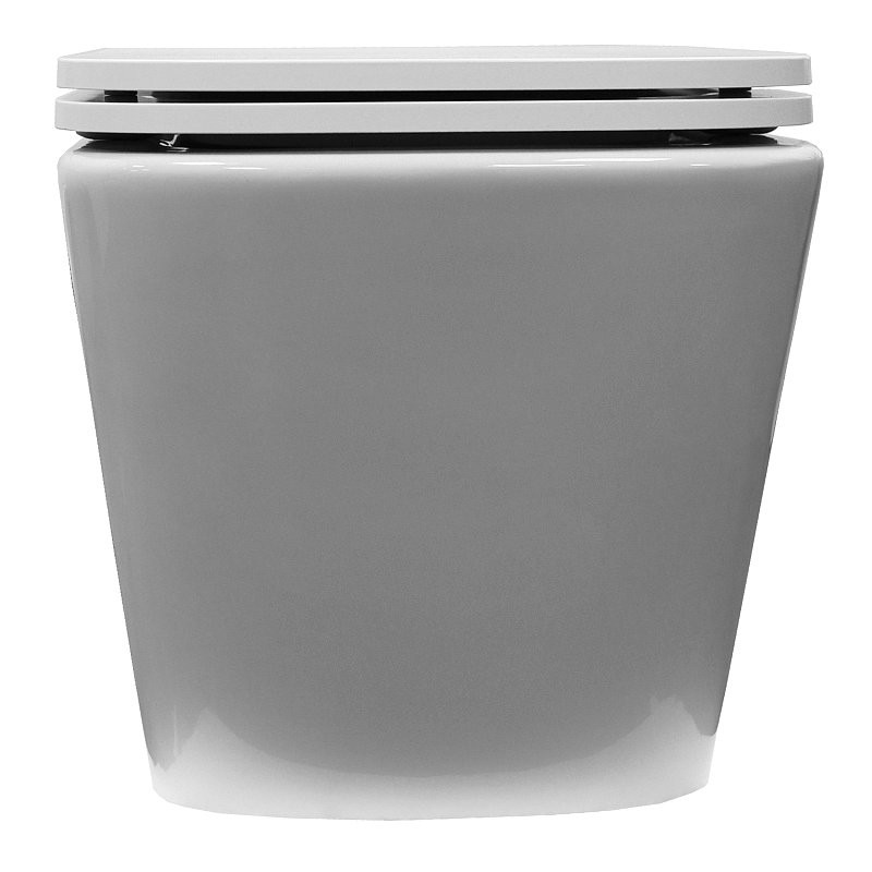 Унитаз подвесной AZARIO Armonia AZ-2403 безободковый, с микролифтом, глянцевый белый