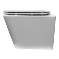 Унитаз подвесной AZARIO Armonia AZ-2403 безободковый, с микролифтом, глянцевый белый