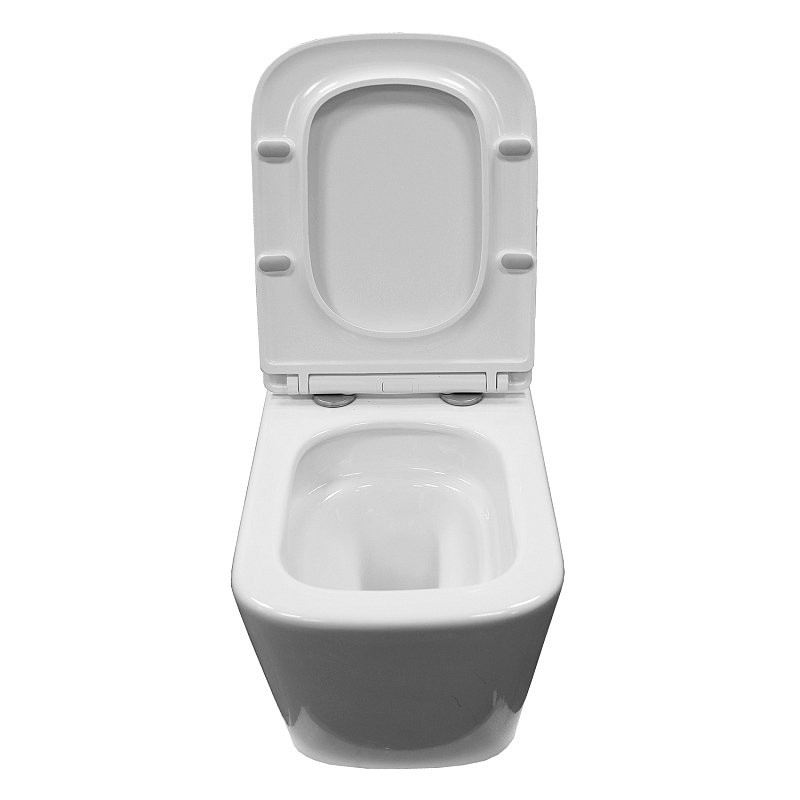 Унитаз подвесной AZARIO Armonia AZ-2403 безободковый, с микролифтом, глянцевый белый