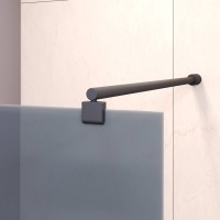 Шторка на ванну RGW SC-050 90 см, профиль черный, стекло серое