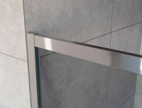 Душевая дверь в нишу Vincea Garda VDS-1G2200CL 220 см, профиль хром, стекло прозрачное
