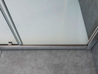 Душевая дверь в нишу Vincea Garda VDS-1G2200CL 220 см, профиль хром, стекло прозрачное