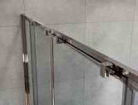 Душевая дверь в нишу Vincea Garda VDS-1G2200CL 220 см, профиль хром, стекло прозрачное