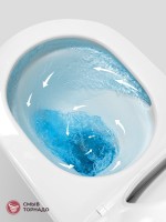 Унитаз-компакт напольный Cezares Stylus Tor безободковый, с микролифтом