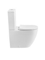 Унитаз-компакт напольный Cezares Stylus Tor безободковый, с микролифтом