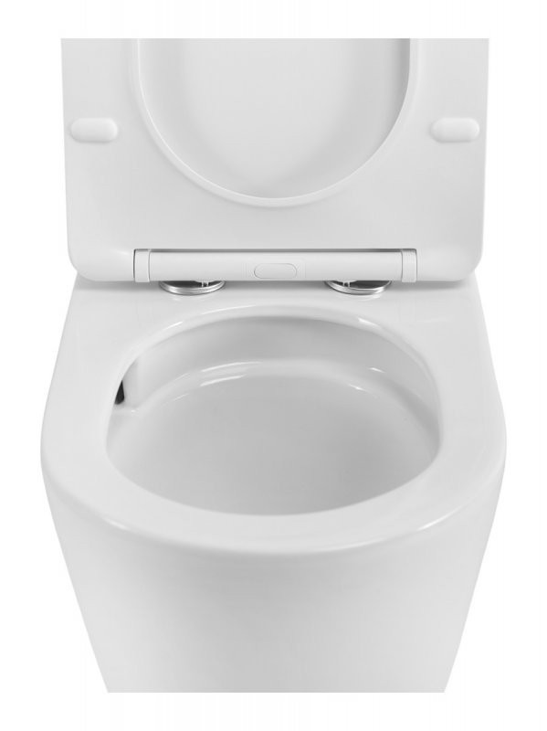Унитаз-компакт напольный Cezares Stylus Tor безободковый, с микролифтом