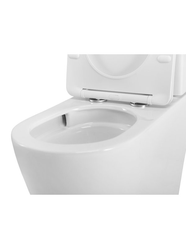 Унитаз-компакт напольный Cezares Stylus Tor безободковый, с микролифтом