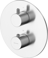 Термостатический смеситель встраиваемый WHITECROSS Y Y1236NIB С ВНУТРЕННЕЙ ЧАСТЬЮ, для ванны с душем, брашированный никель