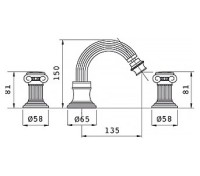 Смеситель для биде Cezares Olimp BBS2 01 Sw Смеситель для биде Cezares Olimp BBS2 01 Sw